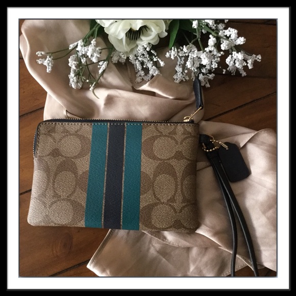 Coach Wristlet, Signature Coach Logo - Picture 2 of 3